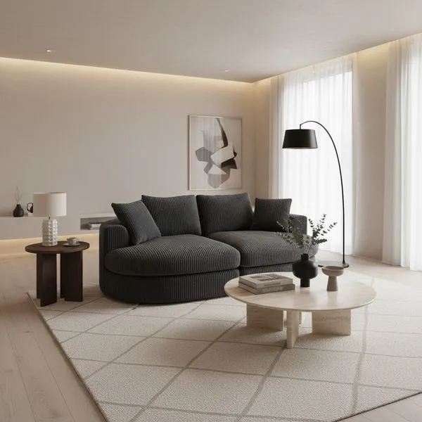 โซฟา Love Seat 2 ที่นั่ง กำมะหยี่หรู ฟองน้ำหนาแน่นสูง (30 Density)