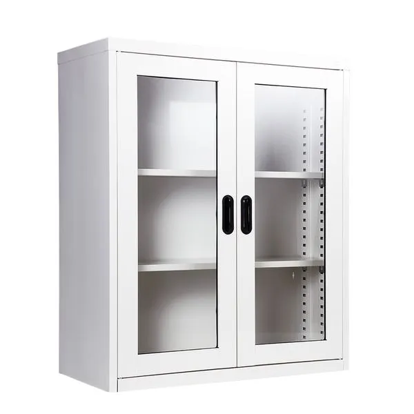 2 glass door book cabinet - 40cm. Depth
