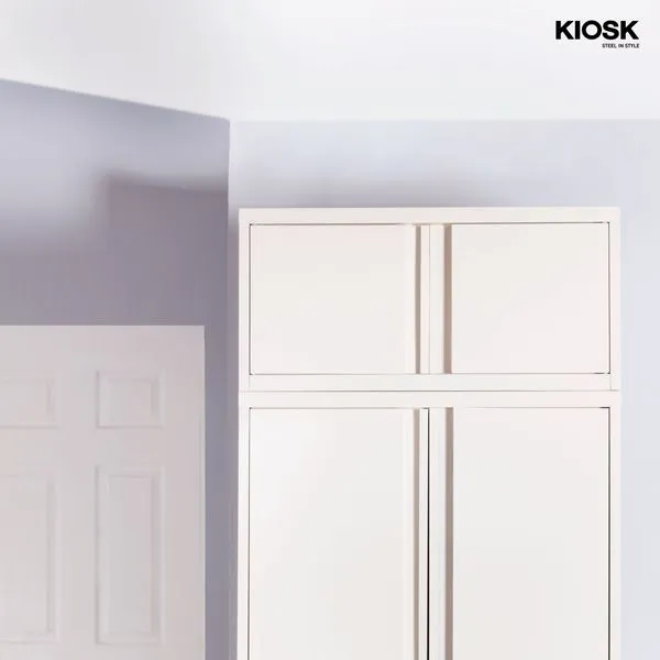 Open door overhead cabinet