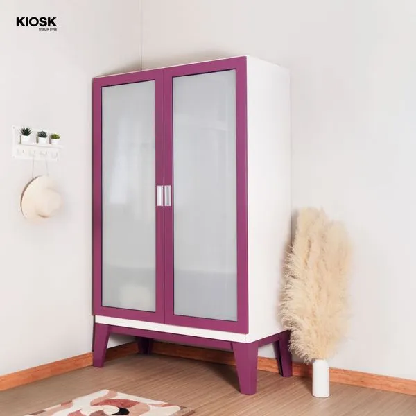 Open Glass door Wardrobe