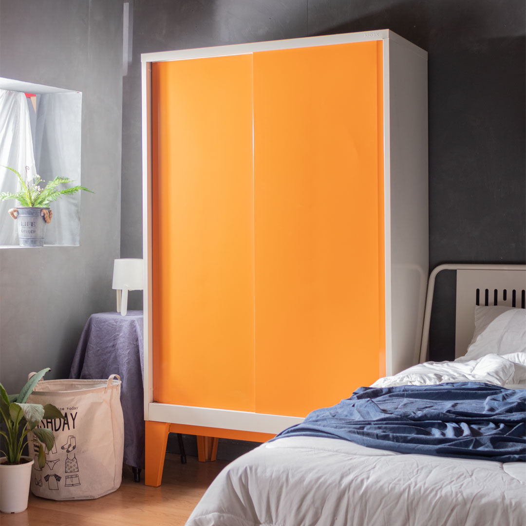 Brim Sliding door wardrobe-high legs