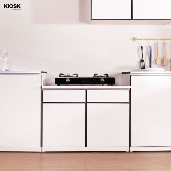 Gas stove kitchen cabinet