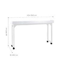 Overbed Table with Wheels for single Beds-10