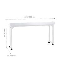 Overbed Table with Wheels for queen size Beds-7