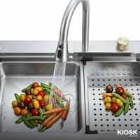 လက်ဆေးကန် (၂)ခုပါသည့် မီးဖိုခန်းသုံးကက်ဘိနက် ( SUS 304 grade)-7