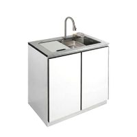 လက်ဆေးကန် (၂)ခုပါသည့် မီးဖိုခန်းသုံးကက်ဘိနက် ( SUS 304 grade)-5