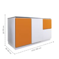ตู้ครัวDOBBEL 2บานเปิดและ2ลิ้นชัก ท๊อปแสตนเลส-7