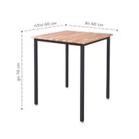 Dinning table for 2 with Neem wood top-10