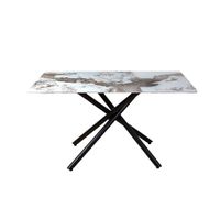 KIOSK DI-2538 Dining Table, Gloss Pandora Ceramic Top (140x80 cm)-2