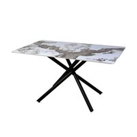 KIOSK DI-2538 Dining Table, Gloss Pandora Ceramic Top (140x80 cm)-3