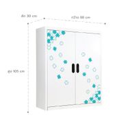 ตู้หนังสือMAXBOOK 2 บานเปิดมีลาย-4