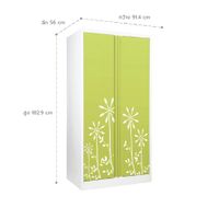 Open door wardrobe with graphic-7