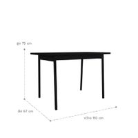 PUNTO តុបរិភោគអាហារ110cm-6