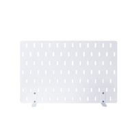 DIY Pegboard เหล็กเจาะรู พร้อมขาตั้ง L ถอดได้ แถมตะขอ 3 ชิ้น-5