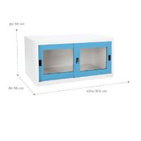 Sliding glass door overhead cabinet-3