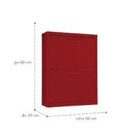 Shoe cabinet -2 swing doors-6