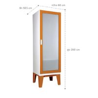 Open Glass Door Wardrobe-6