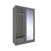 Lemari Pakaian Pintu Geser (1 Cermin) - BRIM-4