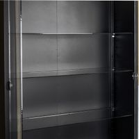 Figure model display cabinet with adjustable shelves & LED lights.-3