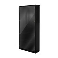 Figure model display cabinet with adjustable shelves & LED lights. -1