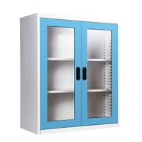 2 glass door book cabinet - 40cm. Depth-1