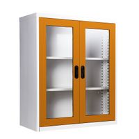 2 glass door book cabinet - 40cm. Depth-4