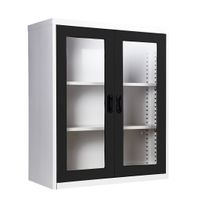 2 glass door book cabinet - 40cm. Depth-5