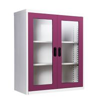 2 glass door book cabinet - 40cm. Depth-6