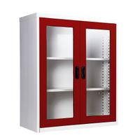 2 glass door book cabinet - 40cm. Depth-7