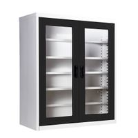 Shoe cabinet -Glass door in 40.7 cm depth-2