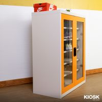 Shoe cabinet -Glass door in 40.7 cm depth-9