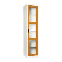 High cabinet -open glass door with 40.7 cm. depth-6