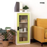 1 open glass door Book cabinet