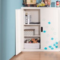  Bookcase with 2 doors open with pattern