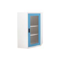 Corner half high glass cabinet (Hexagon)-4