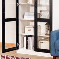 High cabinet - Open glass door, 40cm depth-1