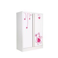  Children's wardrobe Open door with pattern-4