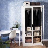 Open glass door wardrobe-1