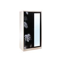 Open door-capsule handle mirror wardrobe-Monsterla graphic-2