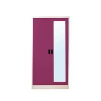 Open door-capsule handle mirror wardrobe-10