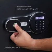 Fireproof safe with fingerprint  and digital code system,  46kg. - Horizontal-5