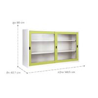 Sliding glass door cabinet 5 ft.-10
