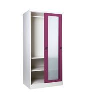  Frosted glass sliding wardrobe-7