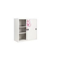 Sliding door cabinet with graphic-4