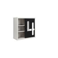 Sliding door cabinet with graphic-5